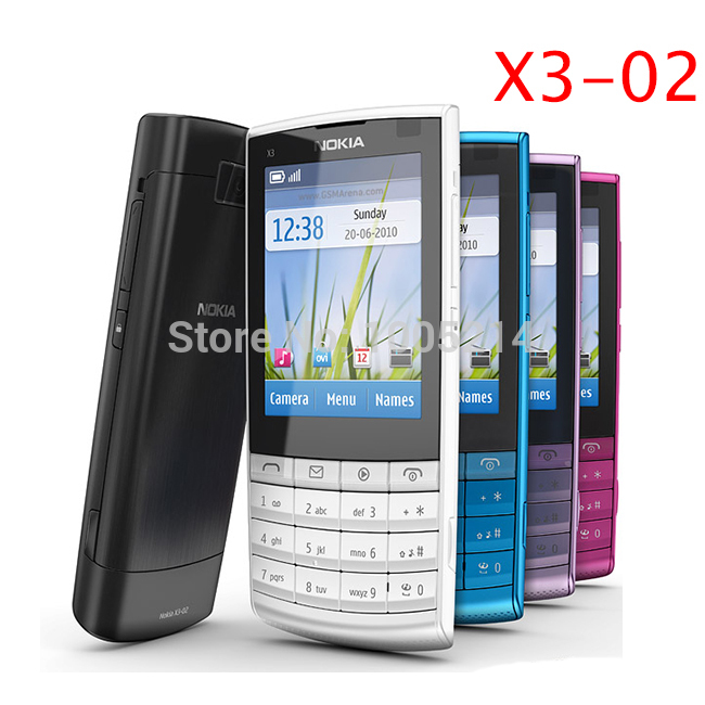 Refurbished Original Nokia X3 02 3G Mobile Phone 5 0MP with Russian Keyboard 5 Colors In