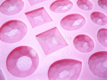 Gemstone Jewelry Diamond Silicone Mold cake decorating tools molde de silicone liquid for molds confeitaria forma