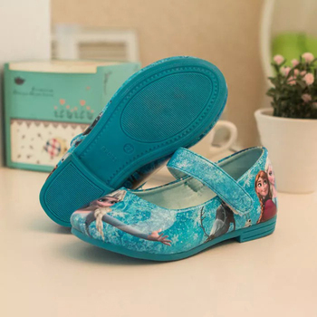 Дети кроссовки новые обувь для девочек 2015 весна ребенка красный синий квартиры детская обувь принцесса обувь для девочек дети PU мультфильм снег обувь