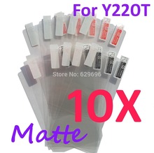 10pcs Matte screen protector anti glare phone bags cases protective film For Huawei Y220T