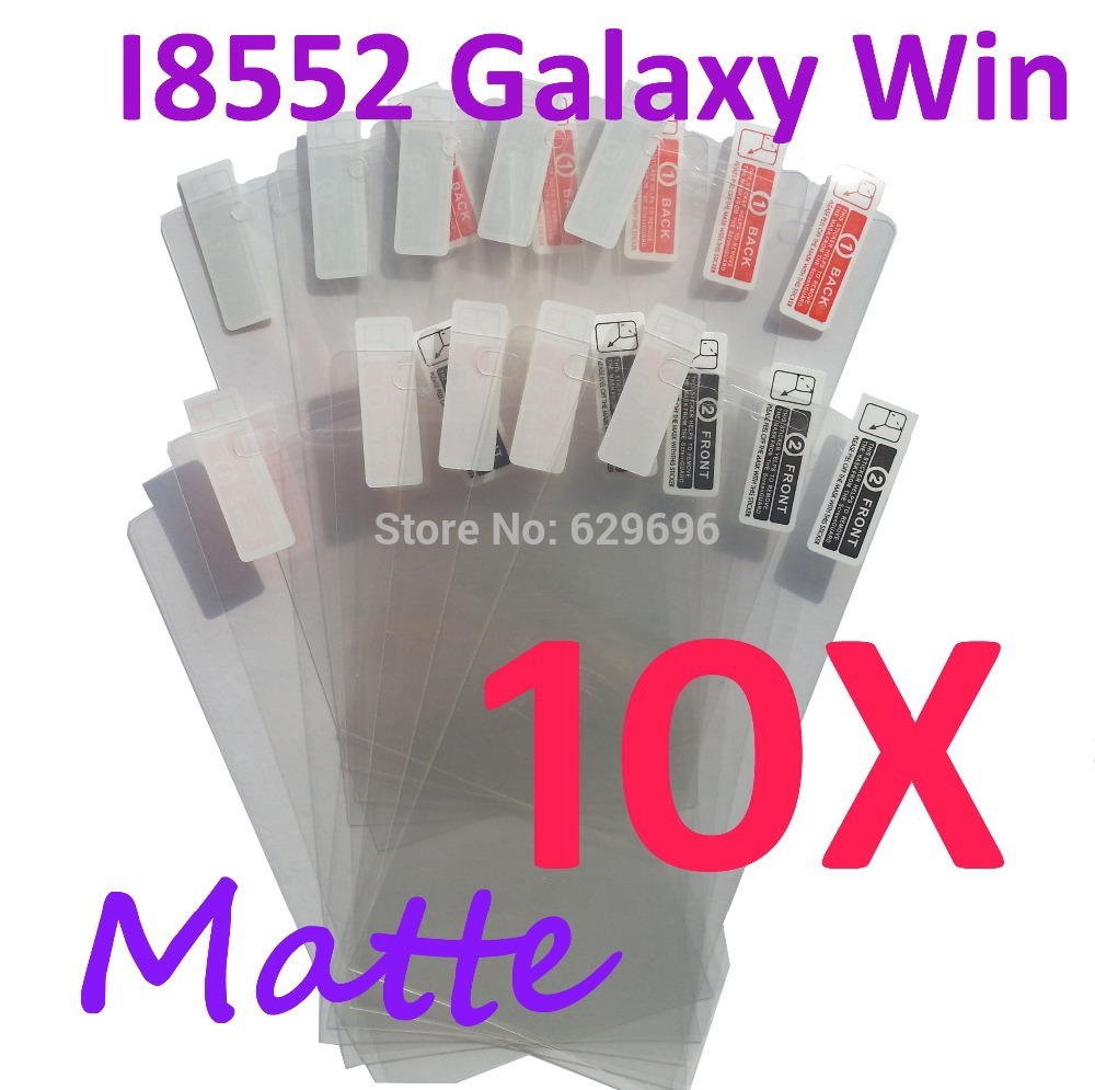 10pcs Matte screen protector anti glare phone bags cases protective film For Samsung I8552 Galaxy Win