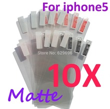 10pcs Matte screen protector anti glare phone bags cases protective film For Apple iphone5 5C 5S