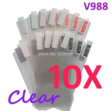 10pcs Ultra Clear screen protector anti glare phone bags cases protective film For ZTE V988