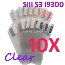 10pcs Ultra Clear screen protector anti glare phone bags cases protective film For Samsung GALAXY SIII