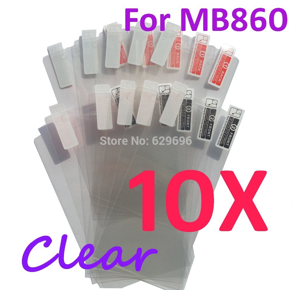 10pcs Ultra Clear screen protector anti glare phone bags cases protective film For Motorola Atrix 4G