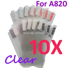 10pcs Ultra Clear screen protector anti glare phone bags cases protective film For Lenovo A820