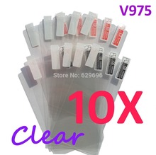 10pcs Ultra Clear screen protector anti glare phone bags cases protective film For ZTE V975