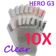10pcs Ultra Clear screen protector anti glare phone bags cases protective film For HTC G3 Hero