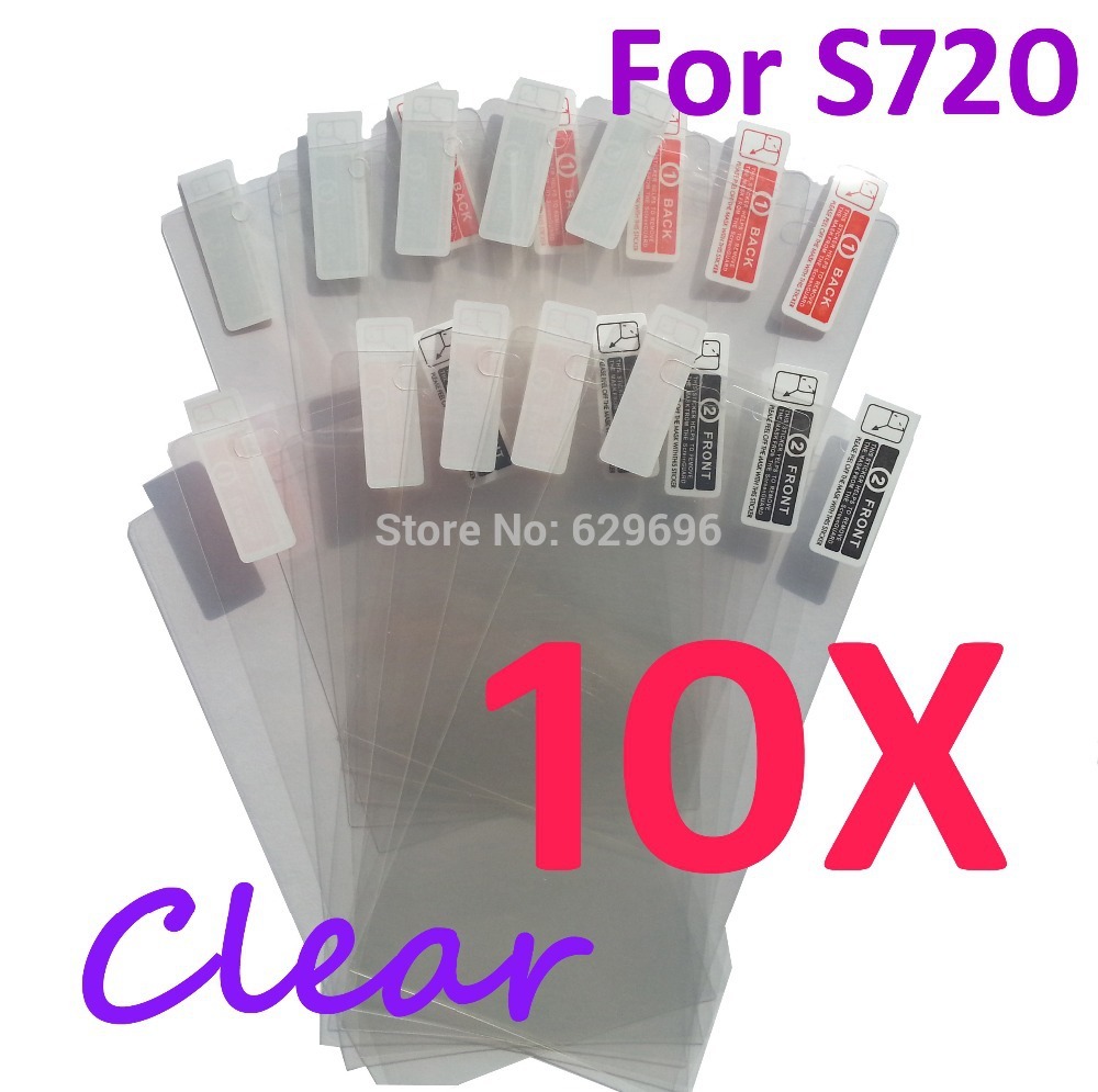10pcs Ultra Clear screen protector anti glare phone bags cases protective film For Lenovo S720