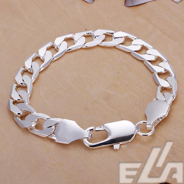 2015 Latest Figaro chain men Jewellery 10mm 925 silver bracelet Sale wholesale