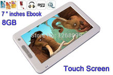 2015 New 7 inch Digital TFT Touch Screen Ebook Reader Support Recording MP3 Ebook Free Shipping