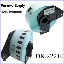 29mm*30.48M Adhesive Compatible Brother Thermal QL Series Printer Tape DK2210(Freeshipping)