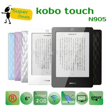  Kobo Touch N905 Leather case MP3 6 N905 2GB WiFi Eink Ebook Reader N905A 6