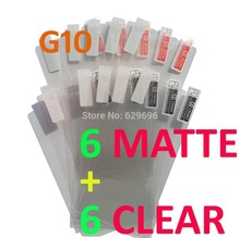12PCS Total 6PCS Ultra CLEAR + 6PCS Matte Screen protection film Anti-Glare Screen Protector For HTC Desire HD A9191 G10