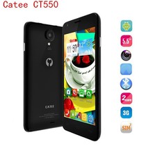 5.5 inch MTK6572 Dual Core Smartphone Catee CT550 Android 4.2 Mobile phone 4GB ROM QHD 3G GPS Bluetooth Celular +6 GIFTS