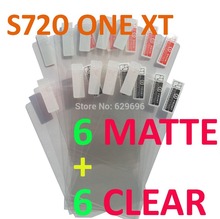 12PCS Total 6PCS Ultra CLEAR + 6PCS Matte Screen protection film Anti-Glare Screen Protector For HTC S720 ONE XT