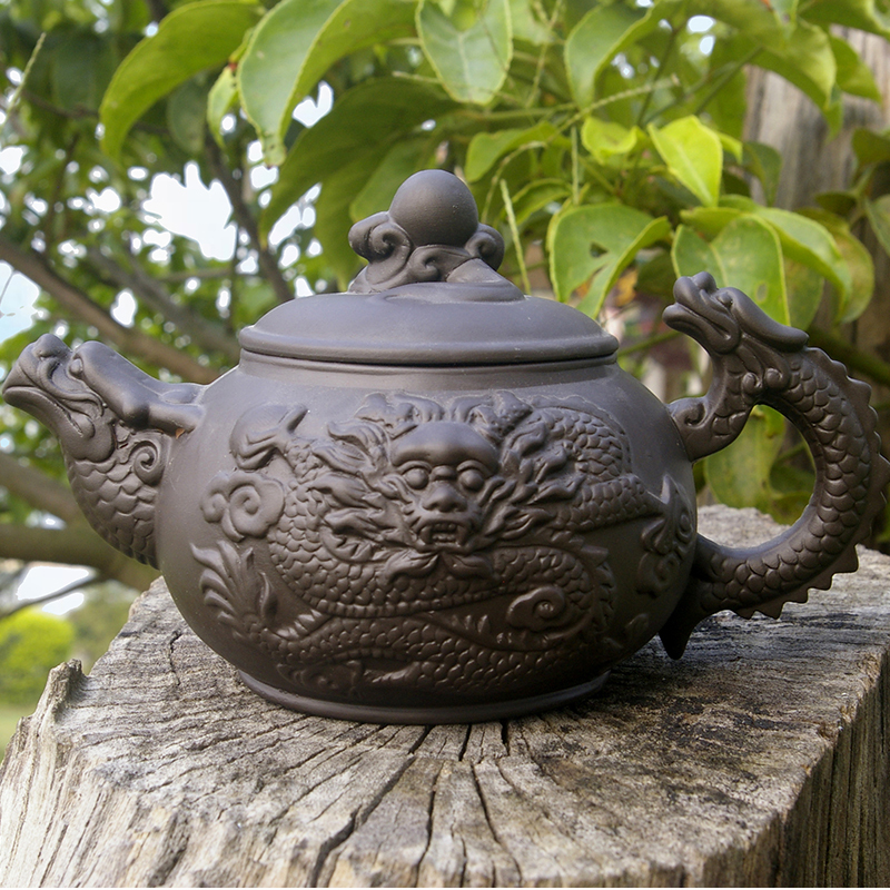 1 teapot 3 tea cups Authentic yixing teapot tea pot 360ML Dragon capacity purple clay tea