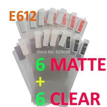6pcs Clear 6pcs Matte protective film anti glare phone bags cases screen protector For LG E612