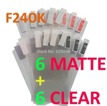12PCS Total 6PCS Ultra CLEAR + 6PCS Matte Screen protection film Anti-Glare Screen Protector For LG Optimus G Pro F240K F240S