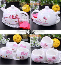 Hot Funny cat tea sets one pot four cups teapot cat mugs coffee tea sets coffee