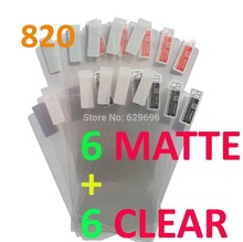 6pcs Clear 6pcs Matte protective film anti glare phone bags cases screen protector For NOKIA Lumia