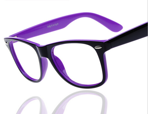 2016 fashion big glass frame without lenses round eye ...