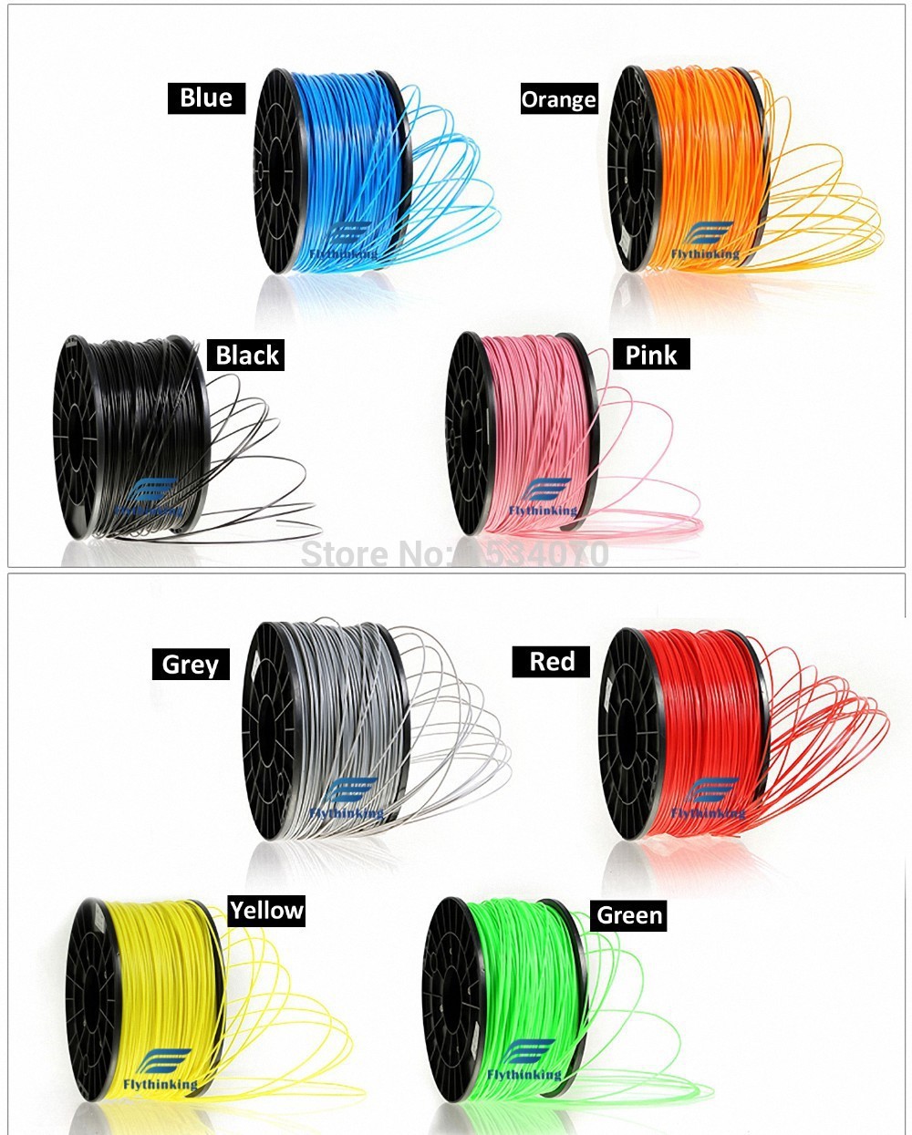 Printer 3D 1 kg 3mm ABS Filament with spool For Makerbot Mendel
