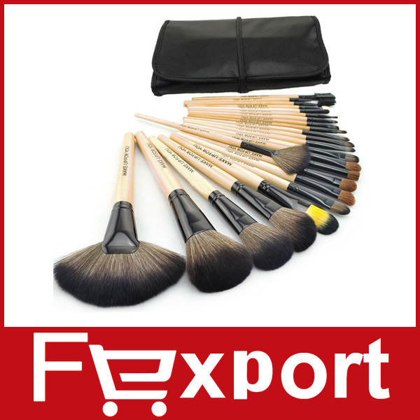 2015 HOT Professional 24 Pcs Makeup Brush Set Tools Make up Toiletry Kit Wool Brand Make