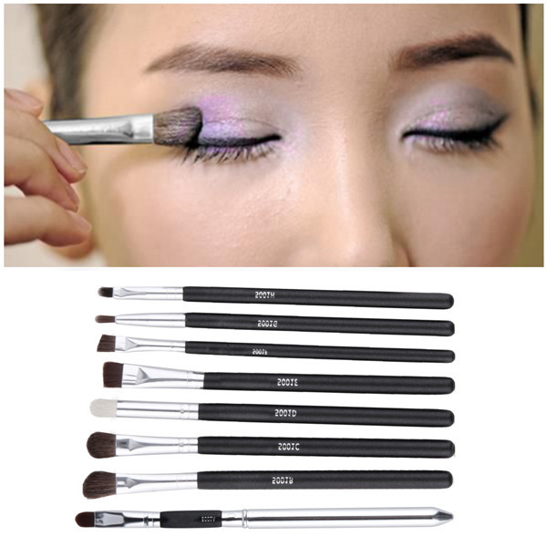 8pcs Black Handle Professional Eye Shadow Makeup Brushes Set Top Quality Cosmetic Eyeshadow Brush Kits 