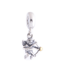 2014 New Style Cupid Charm 925 Sterling Pendants For Jewelry Making Angel Design Lw345 Glass Beads Rushed Freeshipping Metal