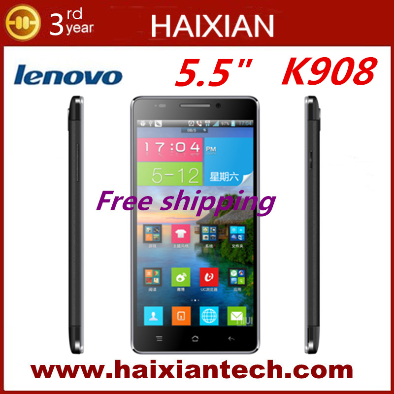 DHL free Lenovo K908 Mobile Phone MTK6592 Octa Core 5 5 Inch 1920x1080 WCDMA 3G Android