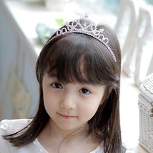 New Cute Children Kids Girls Rhinestone Princess Hair Band Crown Headband tiara hair jewelry wedding accessories