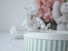 New Cute Children Kids Girls Rhinestone Princess Hair Band Crown Headband tiara hair jewelry wedding accessories
