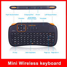 Mini wireless keyboard 2.4 Ghz with Touchpad Handheld Keyboard for Windows PC Android TV IPOD Laptop Tablet Projector Smartphone