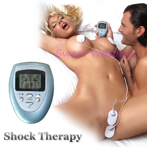 Free Shipping New Shock Therapy Slimming Massager Electro Sex Kit E Stimulation Sex Toys Nipples Clitoris