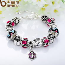 HOT Fashion DIY Charm Fit pandora Bracelets for Women 925 Silver Chain Beads Jewelry Allergy free XCH1838