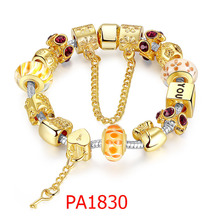 HOT Fashion DIY Charm Fit pandora Bracelets for Women 925 Silver Chain Beads Jewelry Allergy free