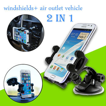2015 настоящее автомобили новый ветрового автомобильный и воздуха на выходе автомобиль универсальный мобильный сотовый телефон поддержка для Iphone Gps навигатор 7 "