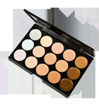 New 15 Colors Professional Salon Party Concealer Contour Face Cream Makeup Palette 1pc Makeup Brush ZH102