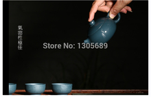 200ml boutique tea set 1 teapot 4 teacups MINGUOLV purple clay Yixing teapot handmade teapot clinochlore