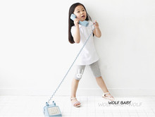 Retail 2 7years 4 color rabbit footless girls knee length kid Five pants Cropped clothing kids