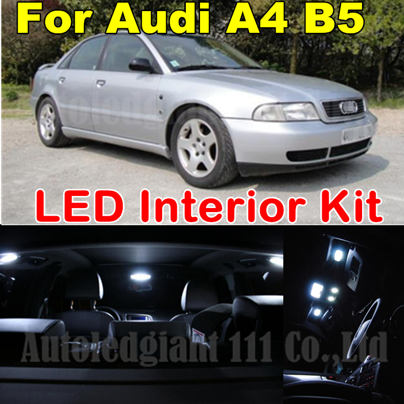 Верхнее освещение Eco-Fri Led Canbus Audi A4 B5 S4 Avant 1996/2001 14 x источник света для авто eco fri led 14 x bmw e90 m3 3 328i 330i 335i canbus