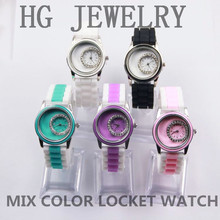 Free Shipping New Arrival Jelly Silicone Watch DIY Charm Dress Watch Floating Charm Watch Flaoting Locket Watch