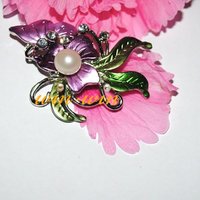 Free Shipping Unique Freshwater Pearl Brooch Jewelry