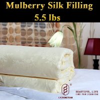 Guaranteed 100% Genuine New luxurious 100% Mulberry Silk Comforter Filling 2.5kg,silk quilt, bedding set