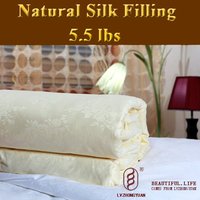 Guaranteed 100% Genuine New luxurious 100% Tussah Silk Comforter Filling 2.5kg,silk quilt, bedding set