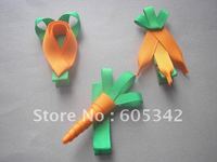 50 Pcs/Lot Easter Carrot Character Children Baby Todder Girls Party Hair bows clip + Free Shipping