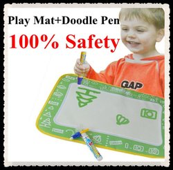 crianças 100% de Playmat da água da segurança 4PCS/LOT que aprendem o Doodle Aquadoodle de Auqa do brinquedo com pena/transporte livre