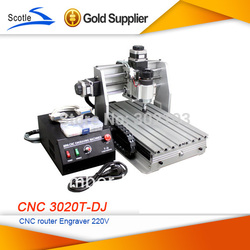 Free shipping mini desktop engraving machine CNC 3020T-DJ upgrade from 3020T 3020 Router Engraver Milling Drilling Machine(China (Mainland))
