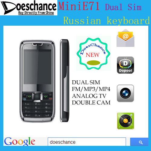 Free Shipping Polish Russian language mini E71 Mult-language option(China (Mainland))